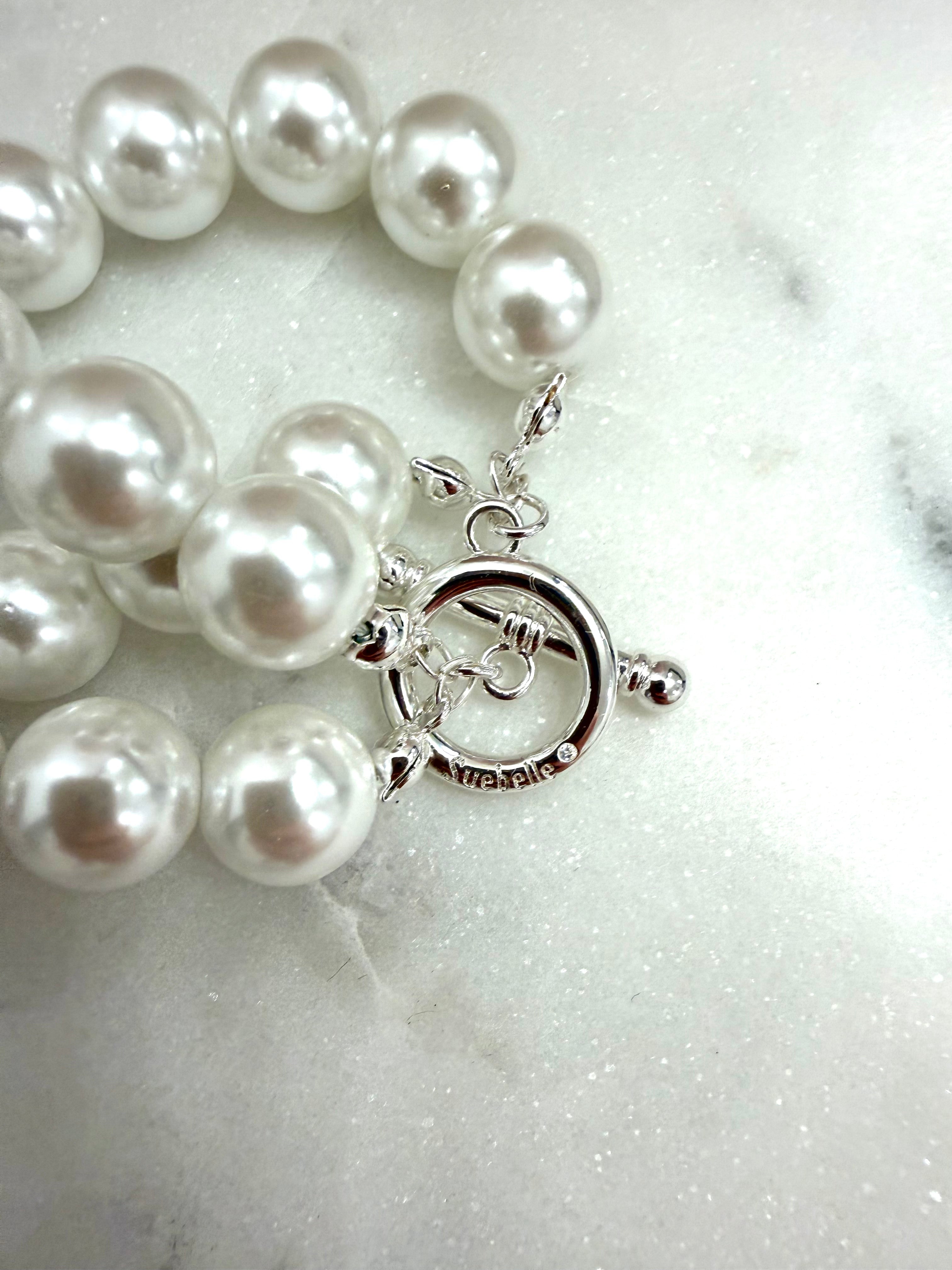 Suebelle's Double Row Pearl Necklace