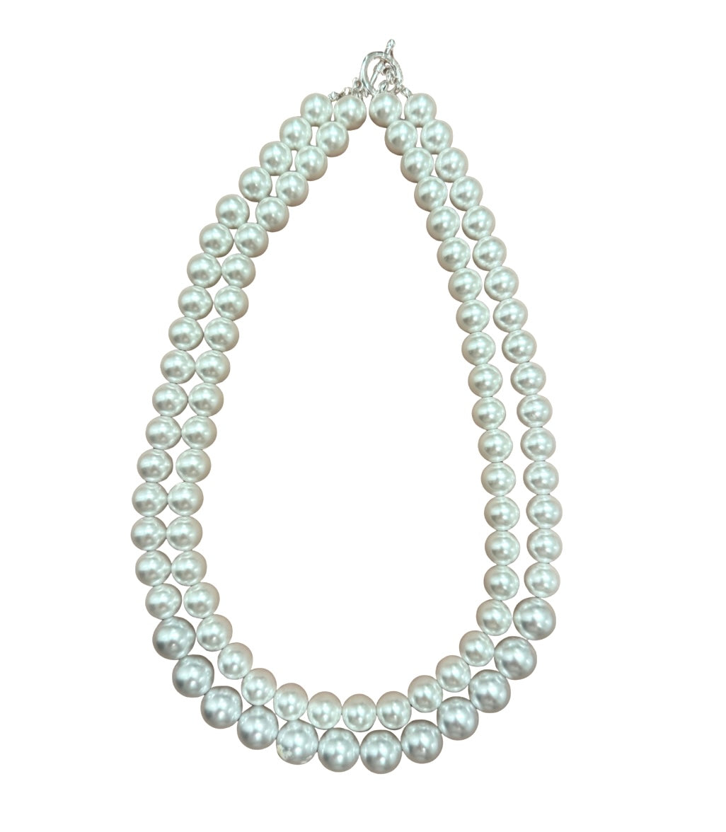 Suebelle's Double Row Pearl Necklace