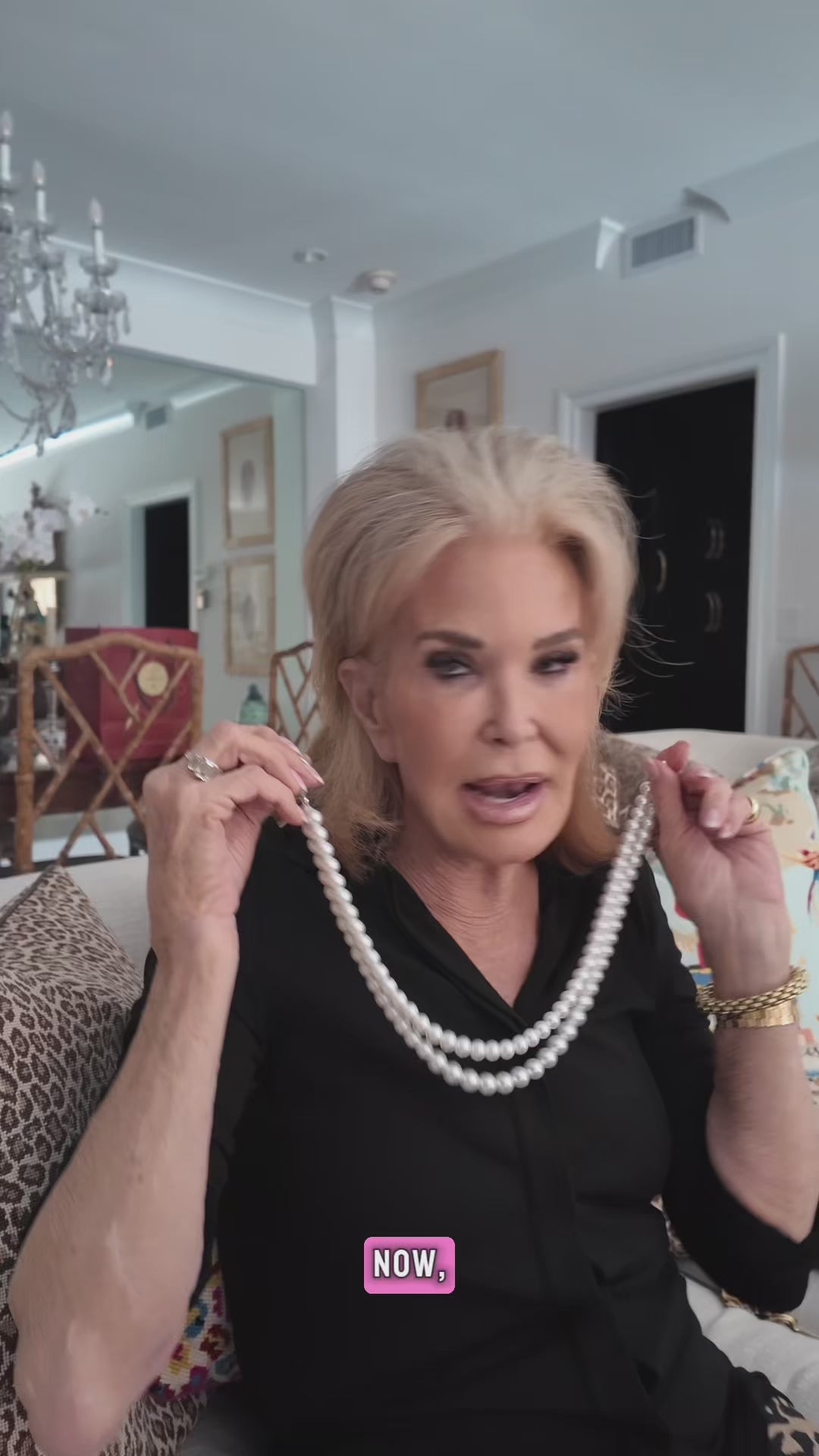 Suebelle's Double Row Pearl Necklace